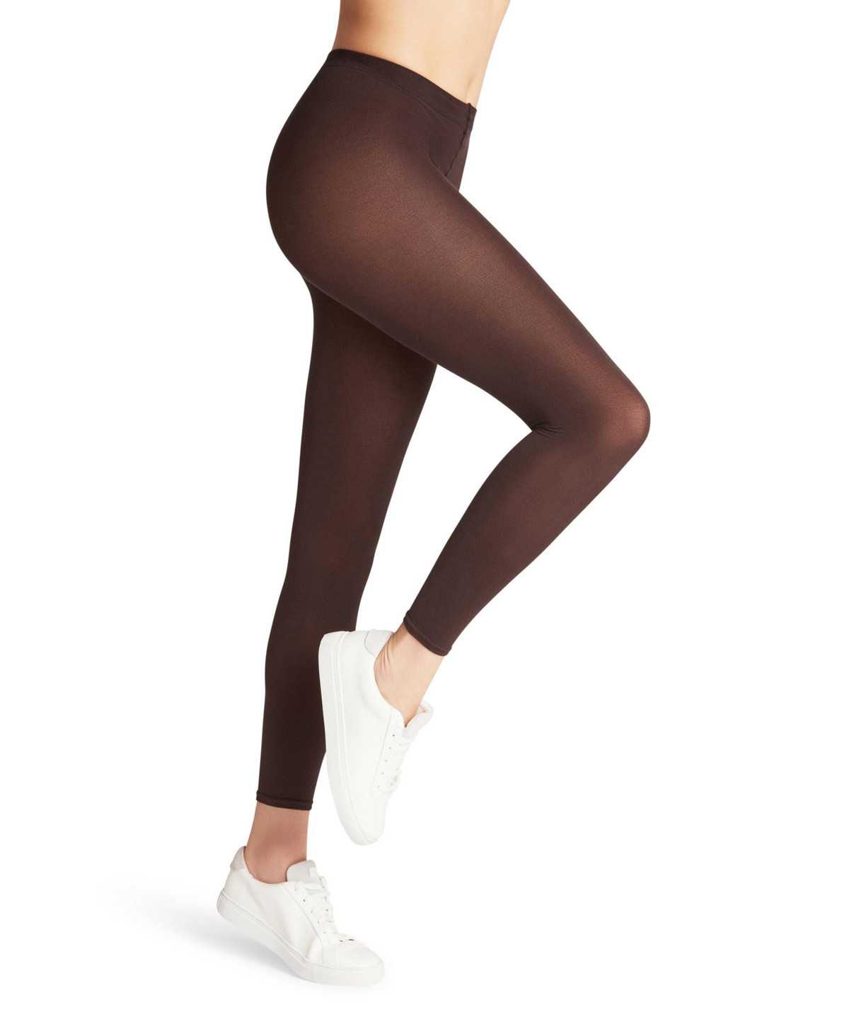 Women Falke Cotton Touch Leggings Leggings Brown | DNFITL682