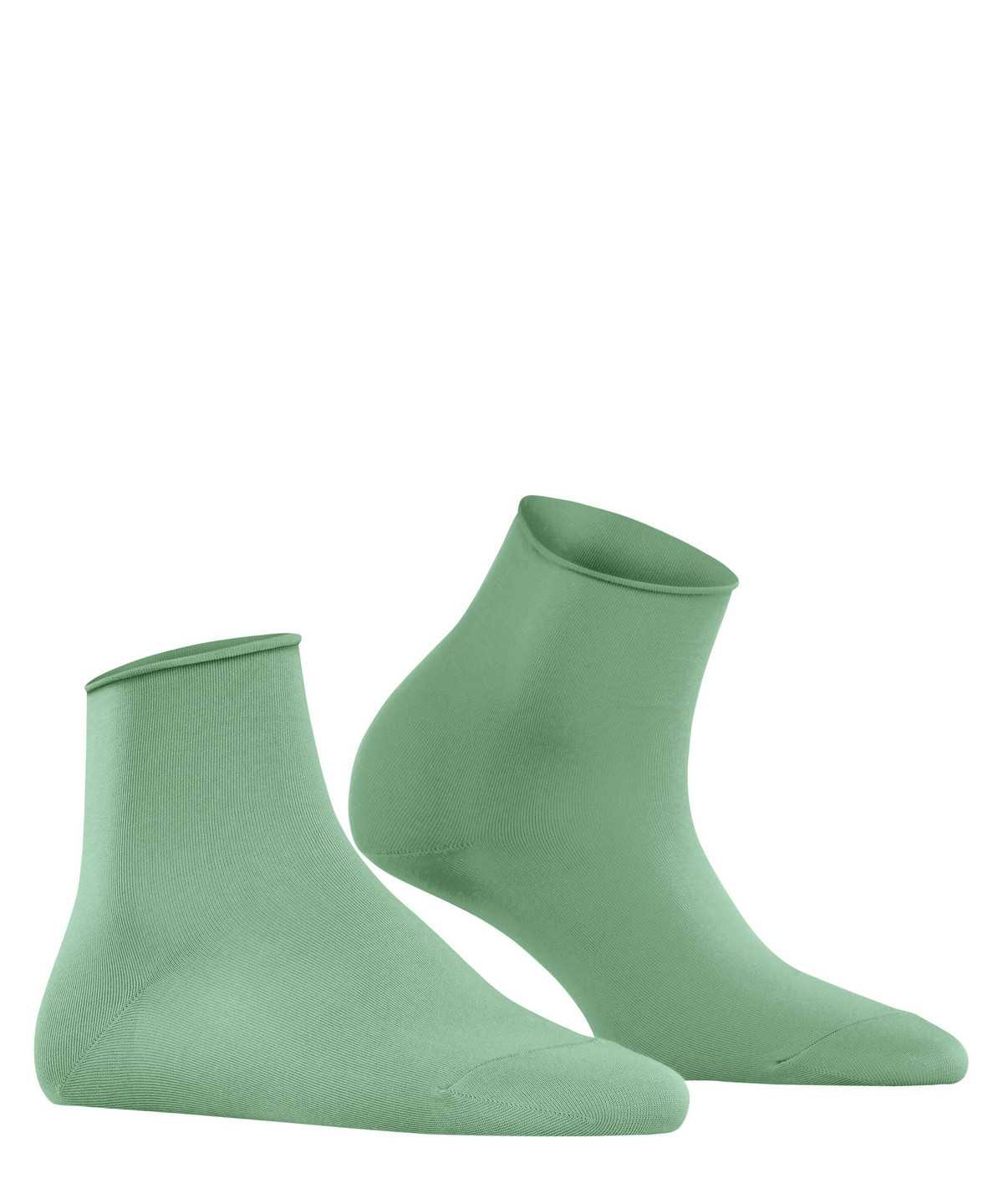 Women Falke Cotton Touch Short sock Socks Green | NUMVDY085