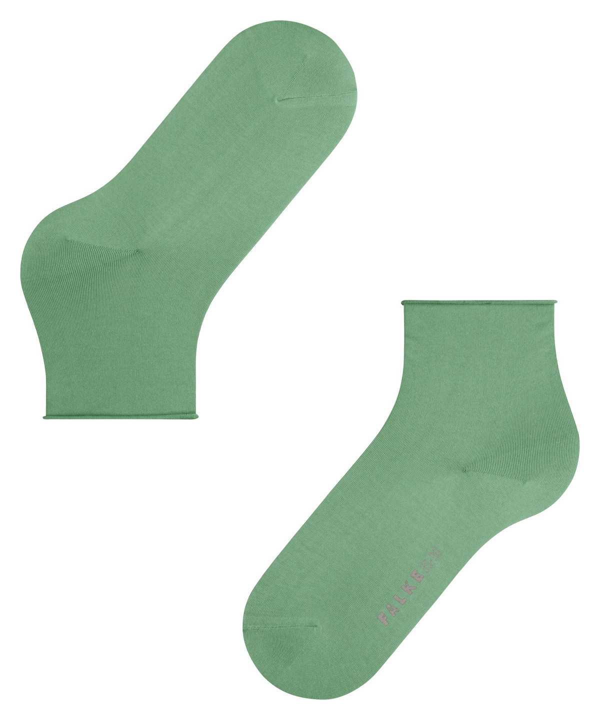 Women Falke Cotton Touch Short sock Socks Green | NUMVDY085