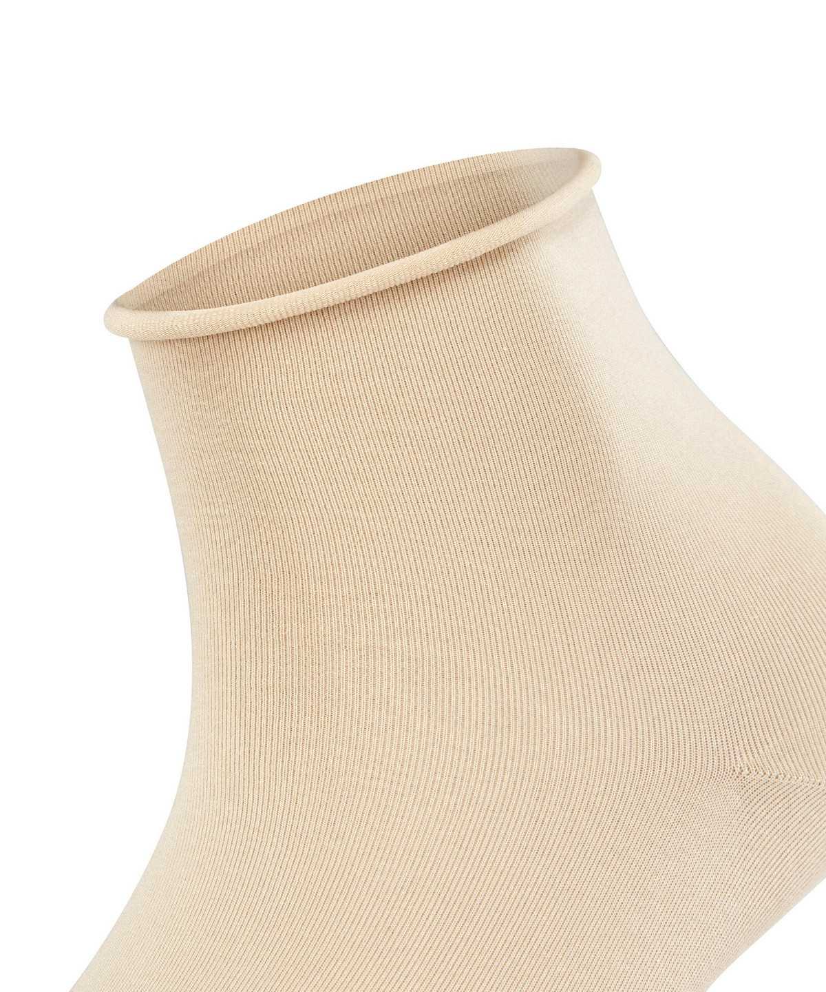 Women Falke Cotton Touch Short sock Socks Beige | VDNKZP546