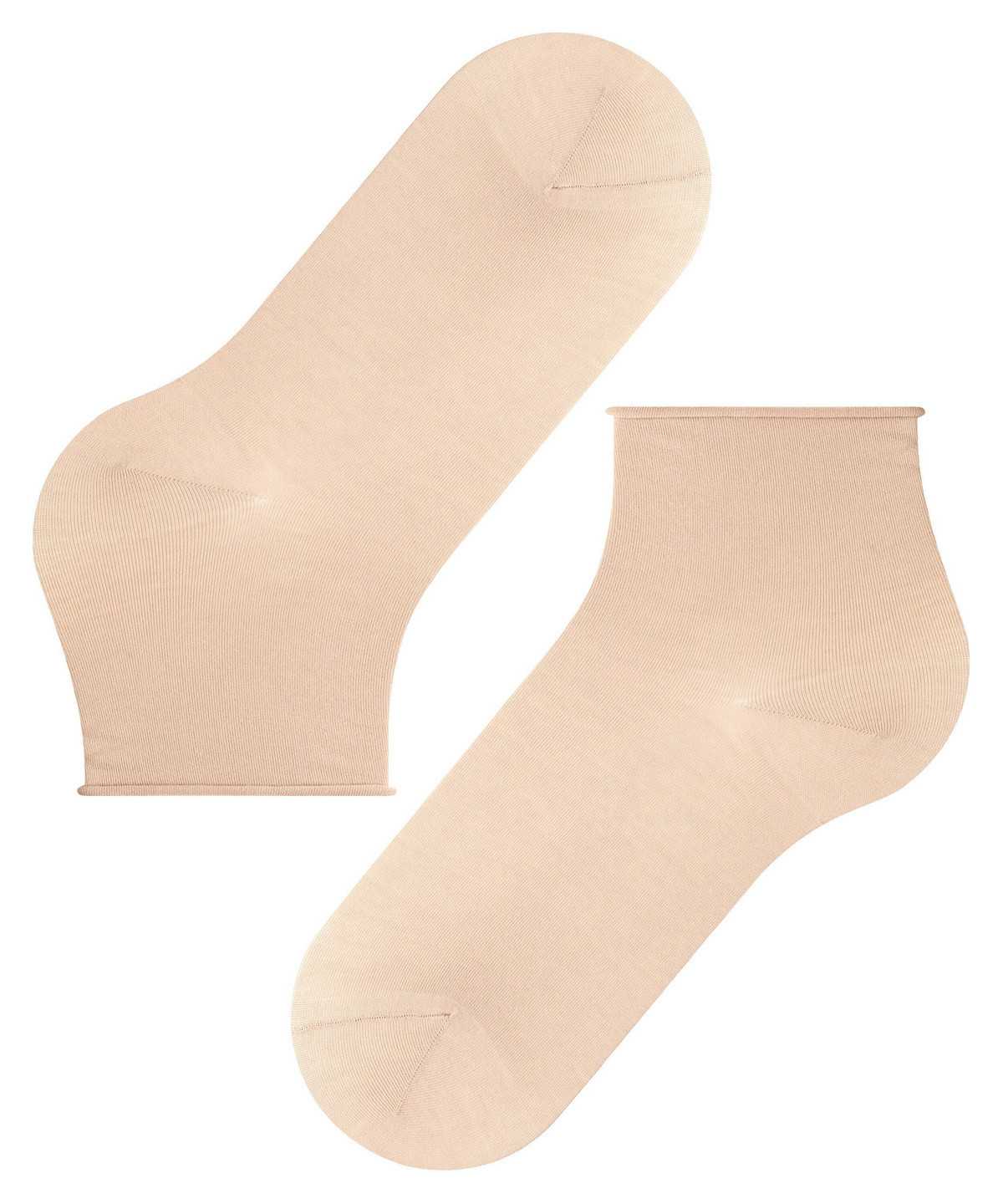 Women Falke Cotton Touch Short sock Socks Beige | NOYEWK931