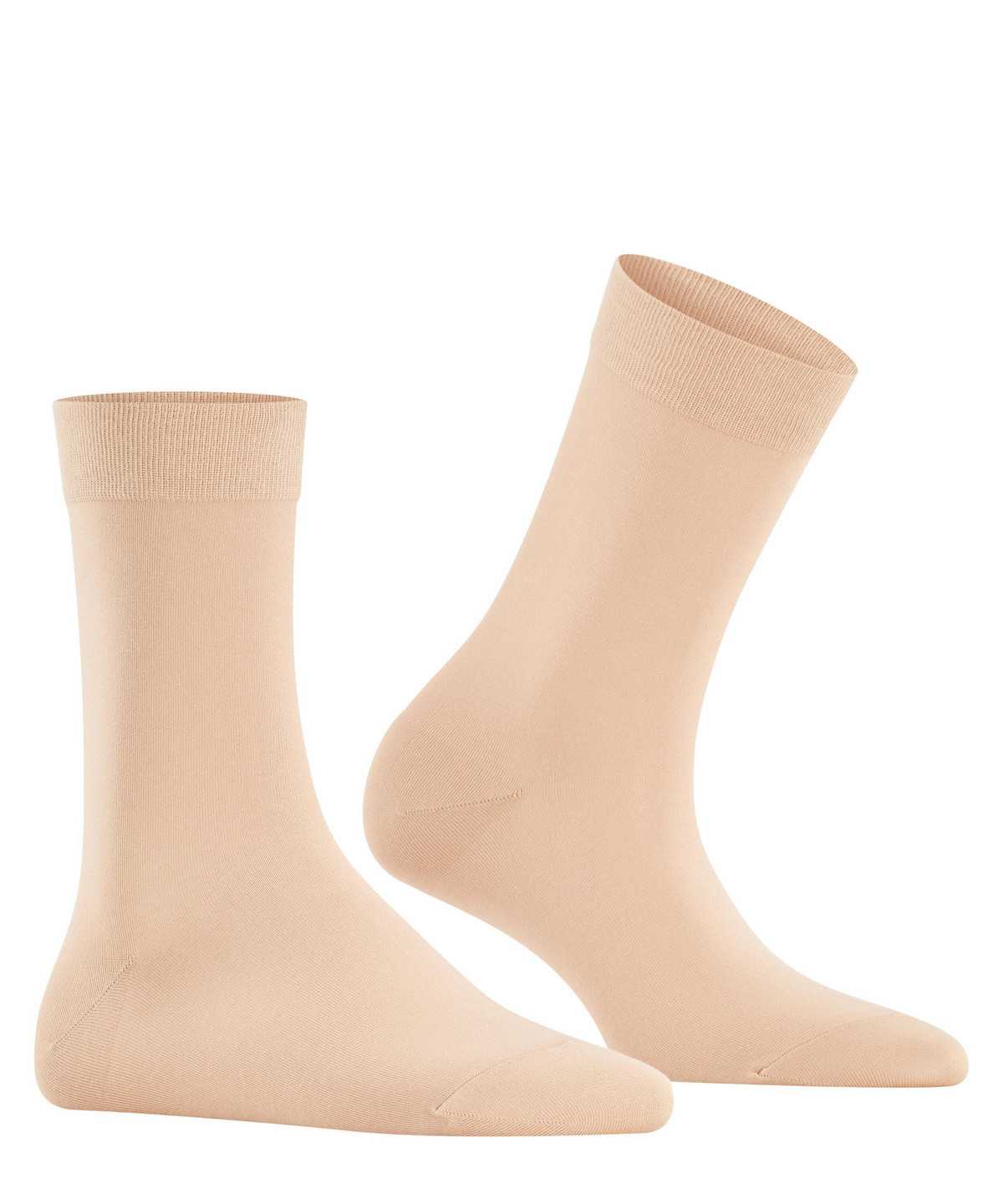 Women Falke Cotton Touch Socks Socks Beige | LMKZSJ374