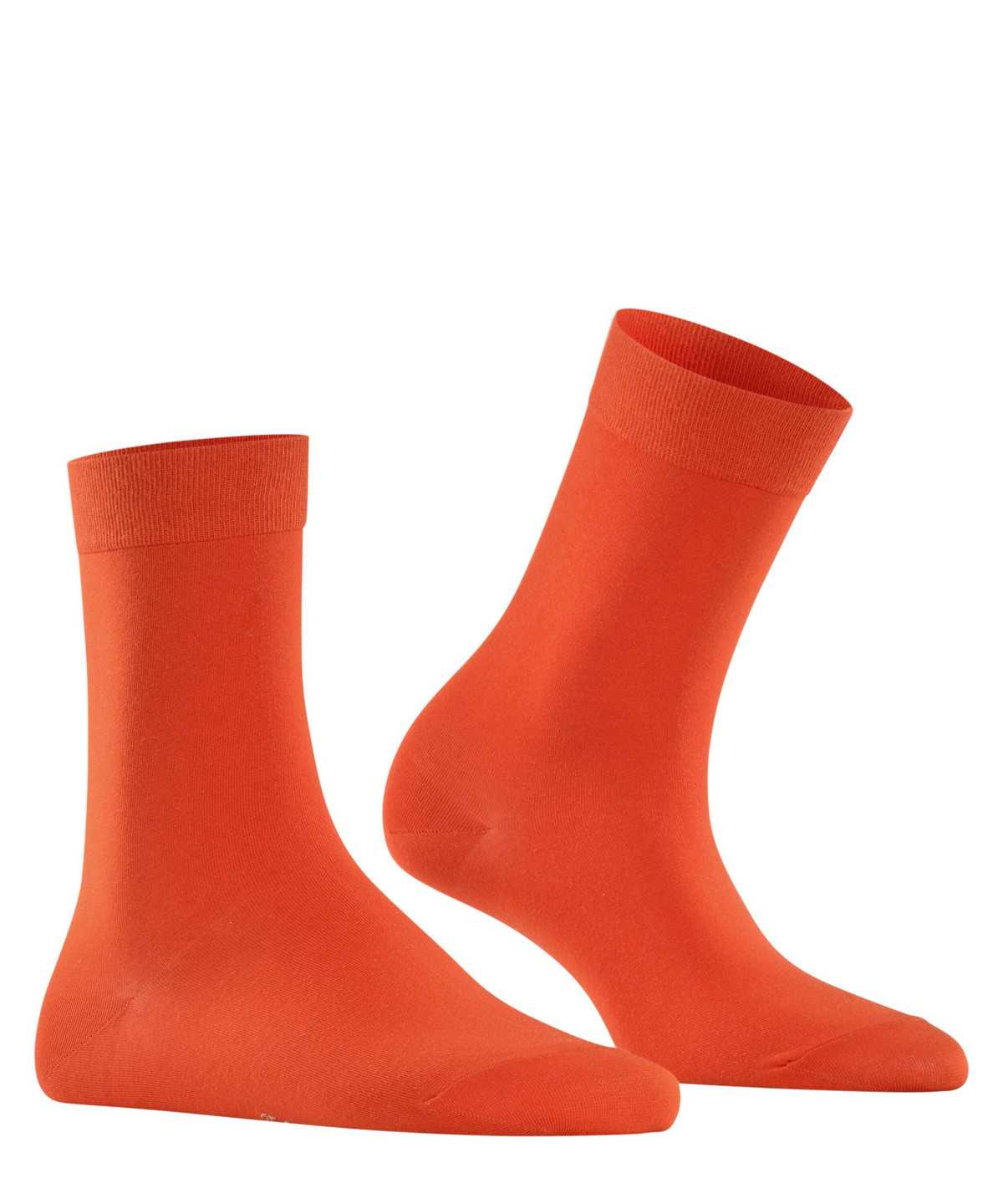 Women Falke Cotton Touch Socks Socks Orange | JRIEQL025