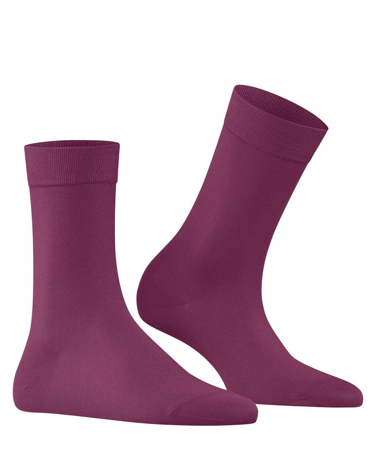 Women Falke Cotton Touch Socks Socks Purple | BOUJSQ036