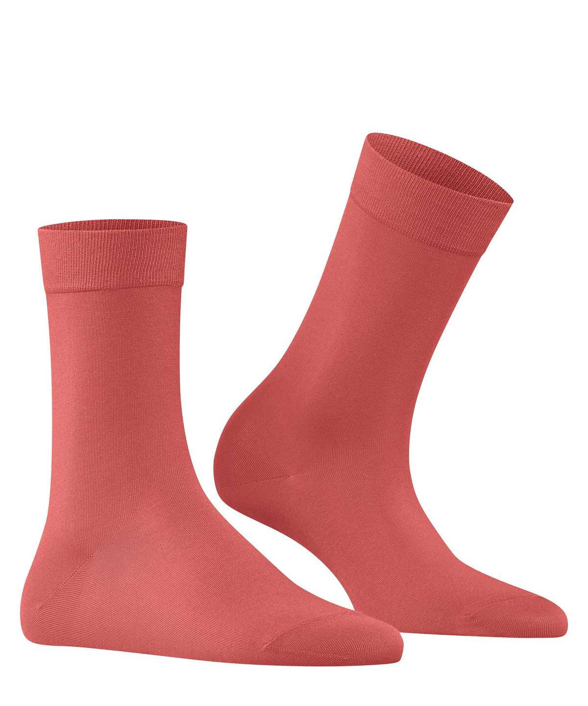 Women Falke Cotton Touch Socks Socks Red | TOBHUA280