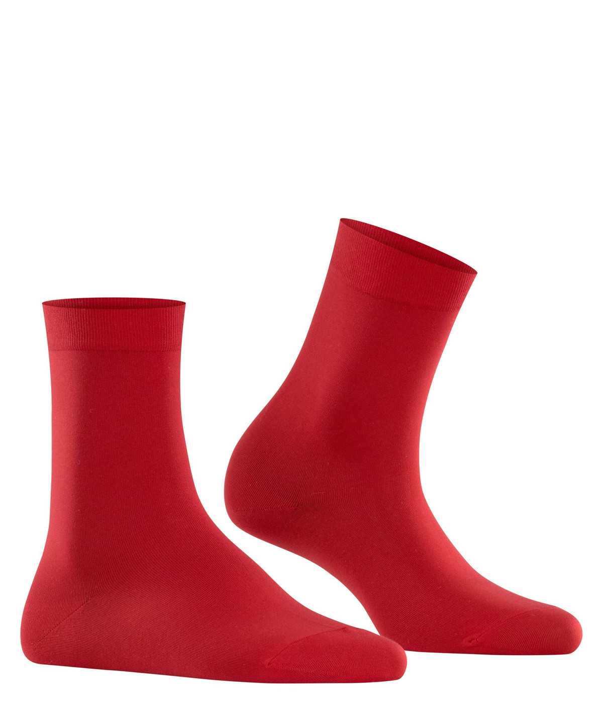 Women Falke Cotton Touch Socks Socks Red | BTJPWH967