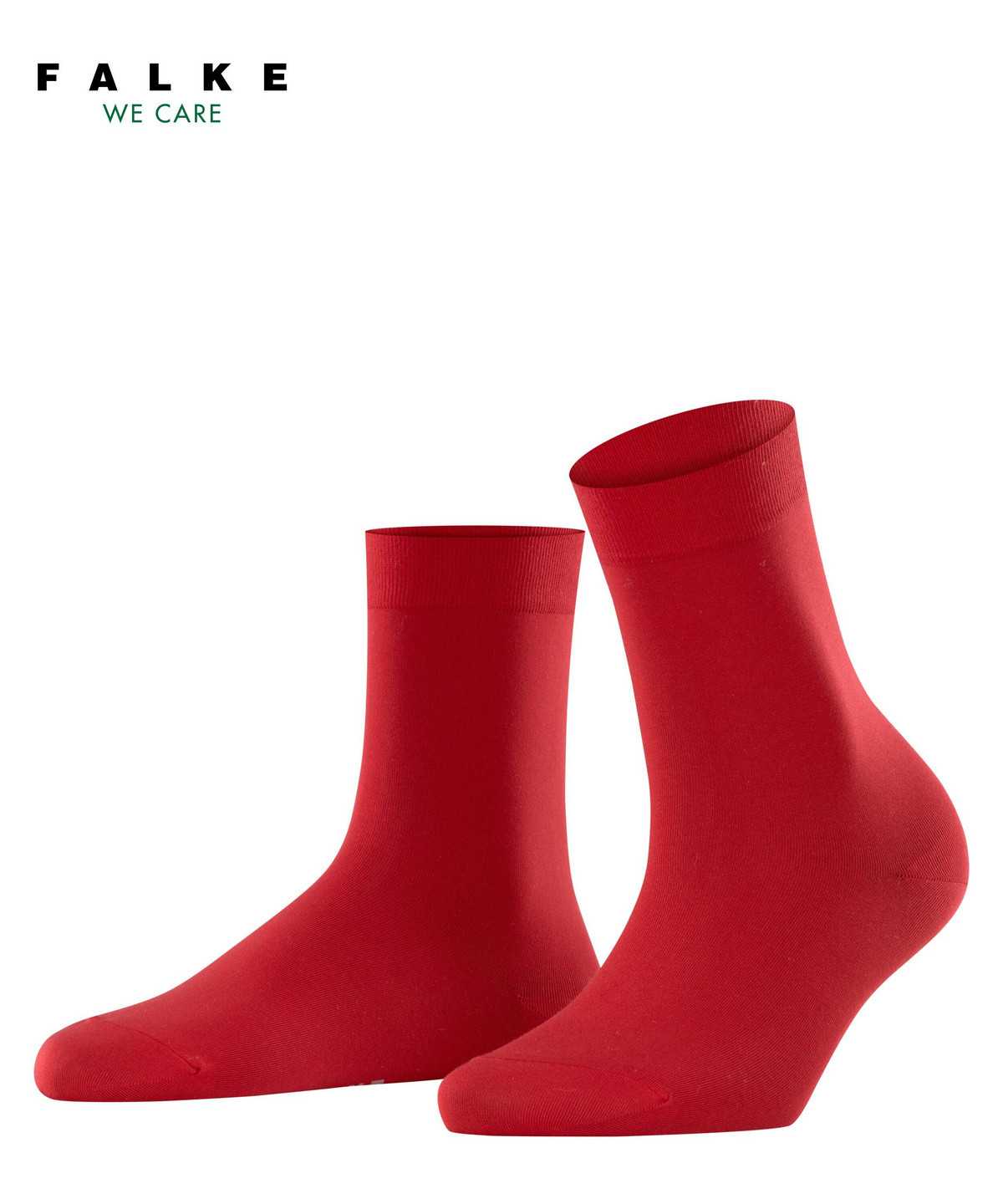 Women Falke Cotton Touch Socks Socks Red | BTJPWH967