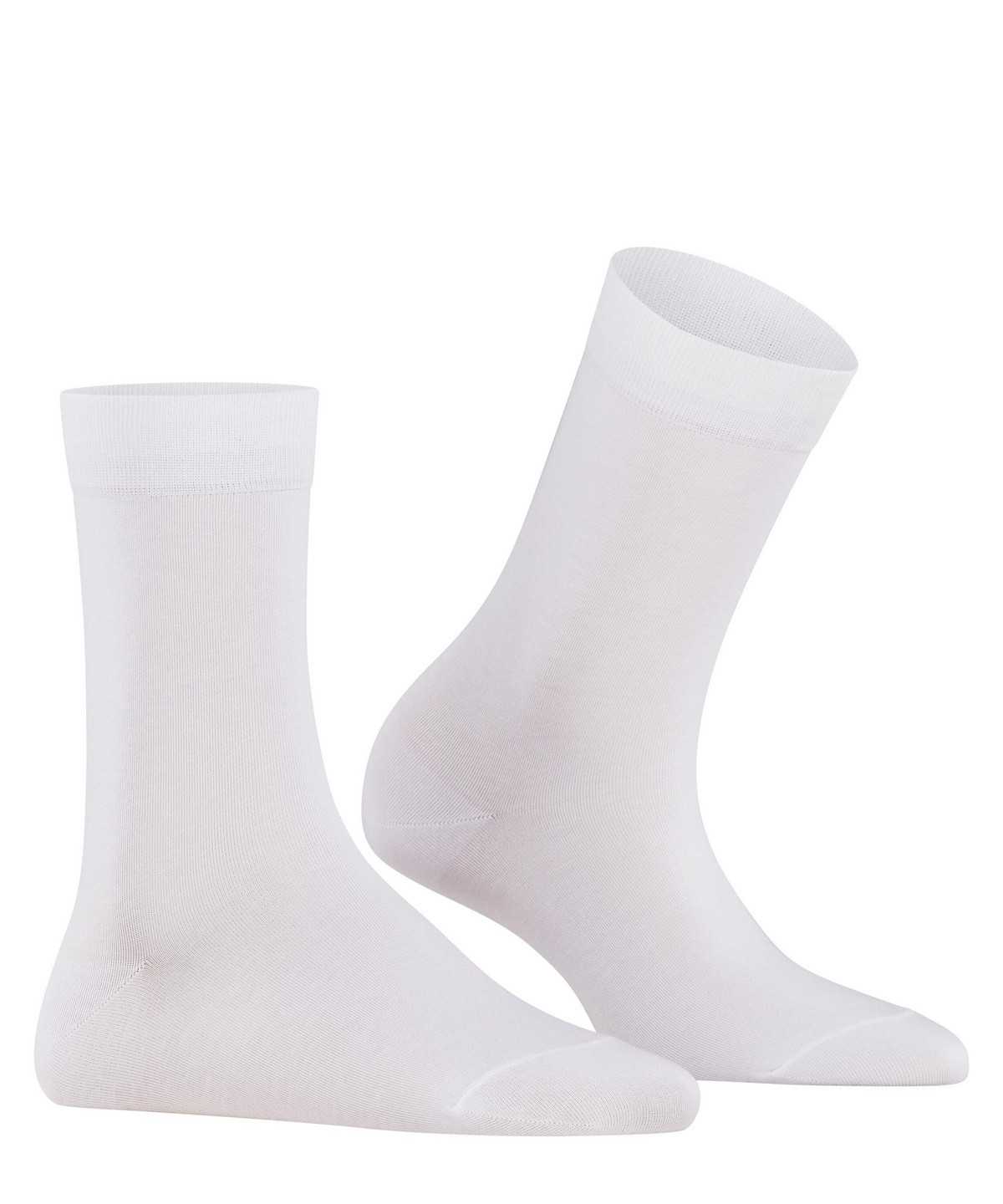 Women Falke Cotton Touch Socks Socks White | ALBMGS896