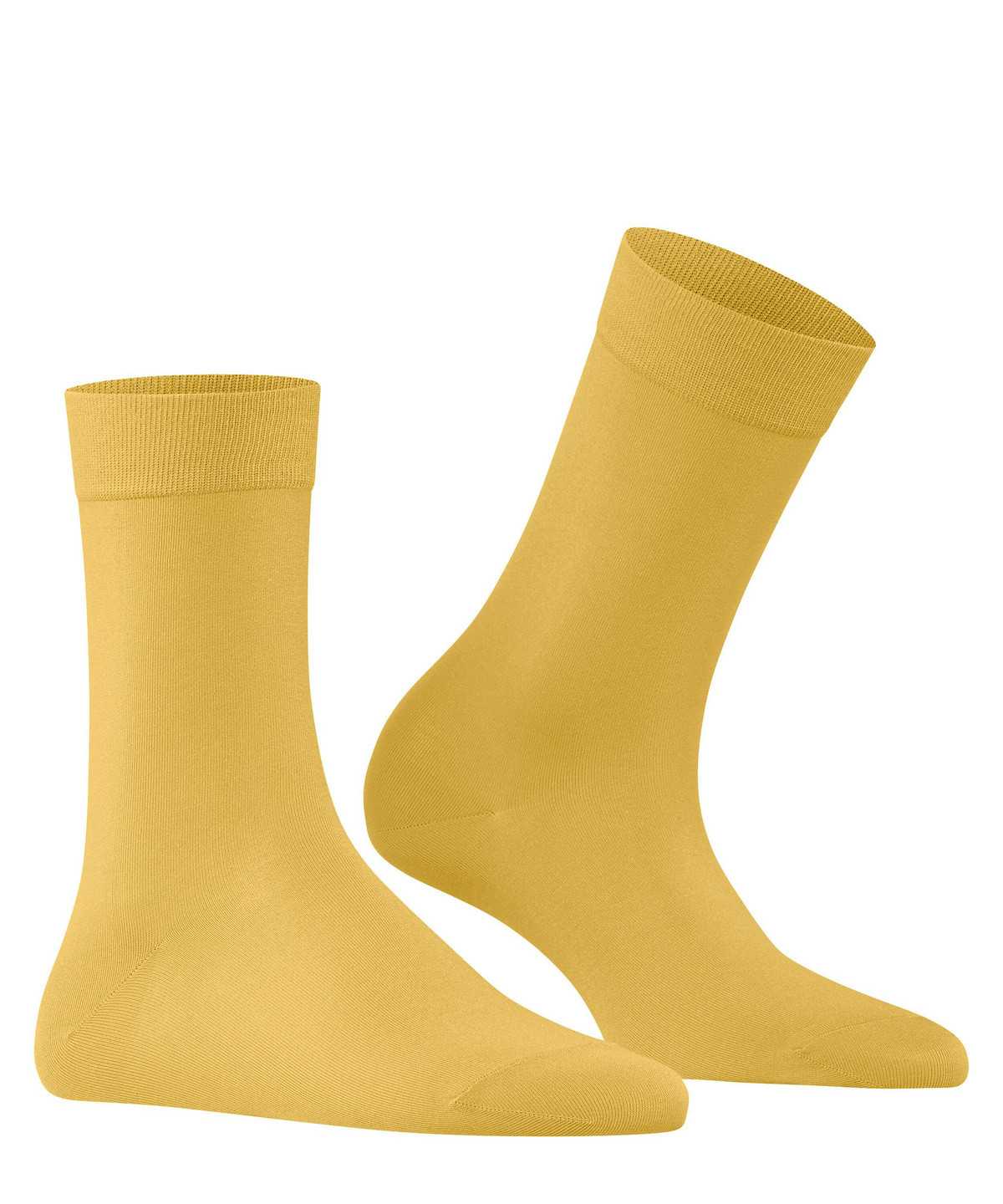 Women Falke Cotton Touch Socks Socks Yellow | USMXNY624