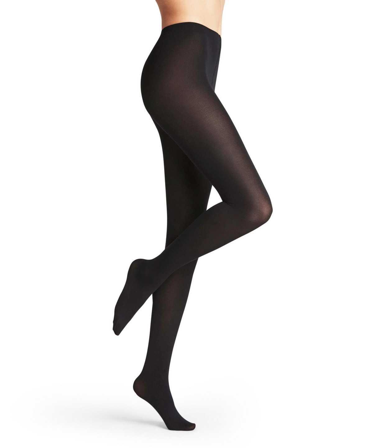 Women Falke Cotton Touch Tights Tights Black | ZGLNOD274