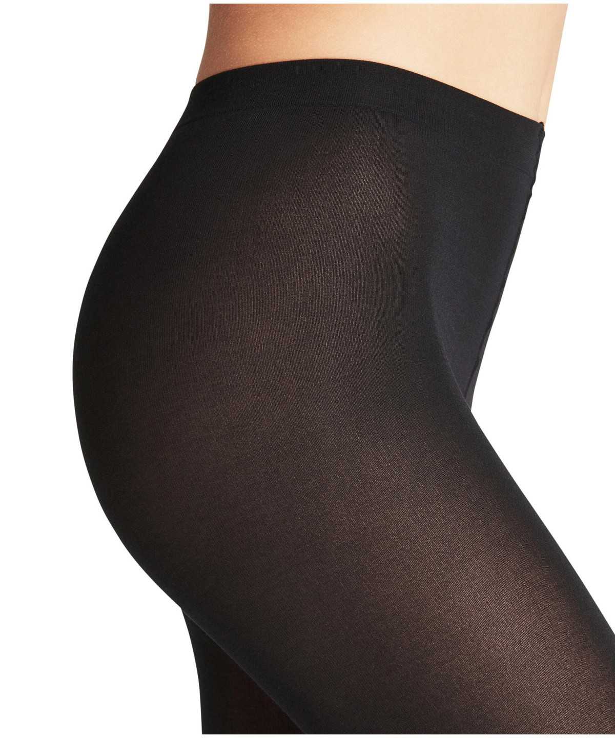 Women Falke Cotton Touch Tights Tights Black | UWGJPM837