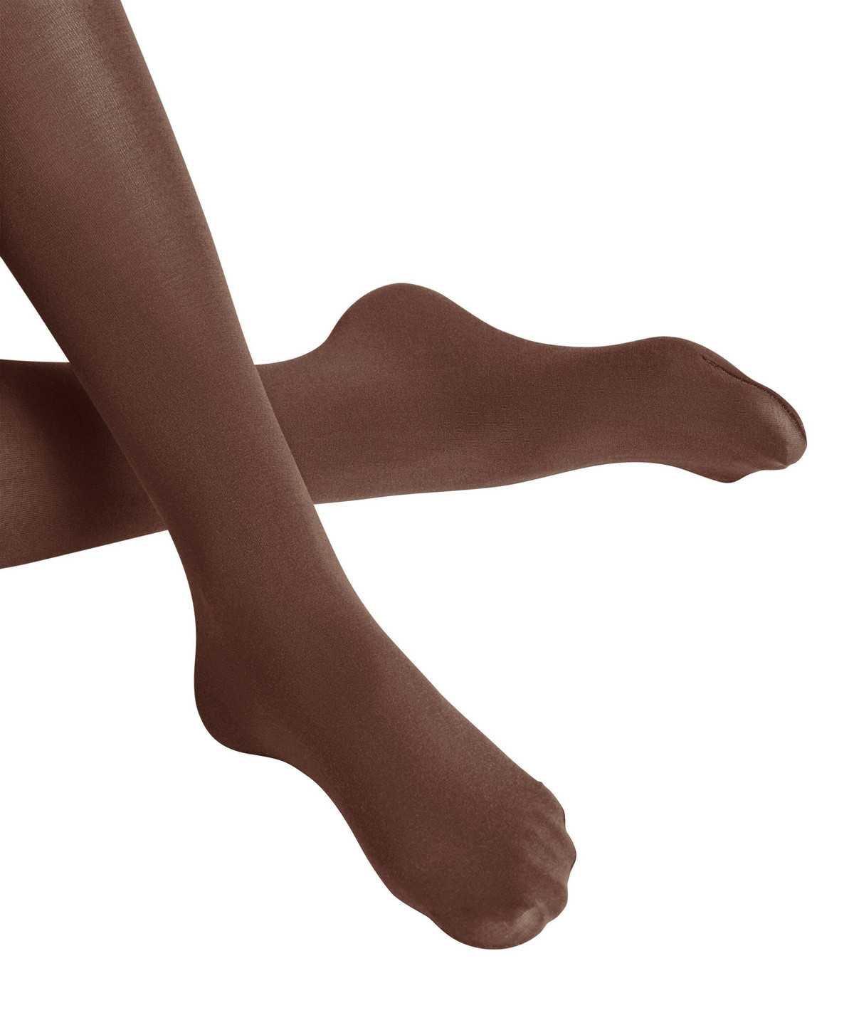 Women Falke Cotton Touch Tights Tights Brown | RYNLXC514