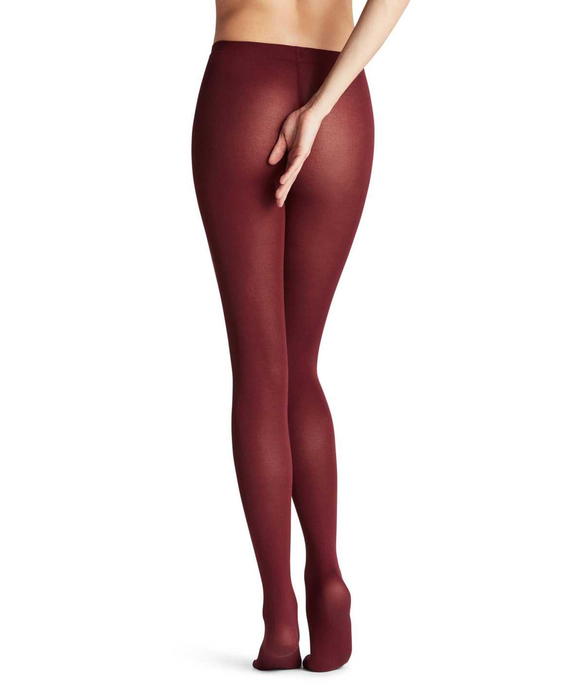 Women Falke Cotton Touch Tights Tights Red | DEWQXO357