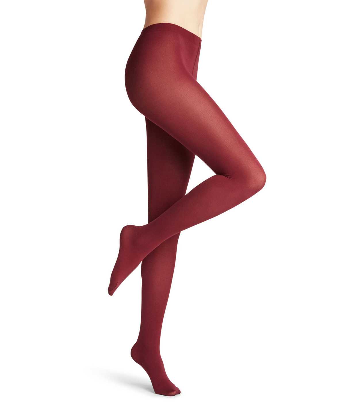 Women Falke Cotton Touch Tights Tights Red | DEWQXO357