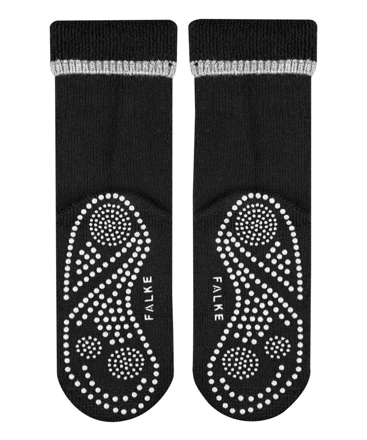 Women Falke Cuddle Pads House socks Socks Black | XVDQCF702