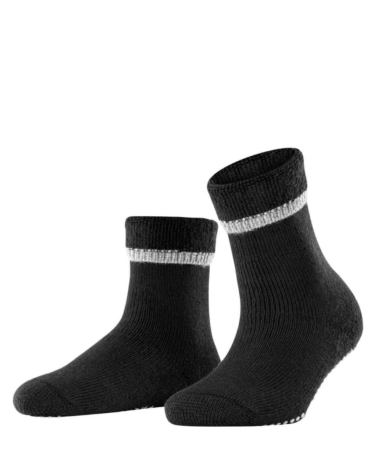 Women Falke Cuddle Pads House socks Socks Black | XVDQCF702