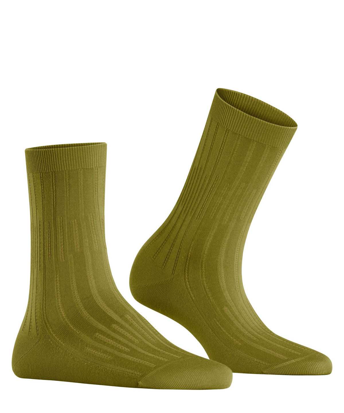 Women Falke Dash Rib Socks Socks Green | TVAHOL817