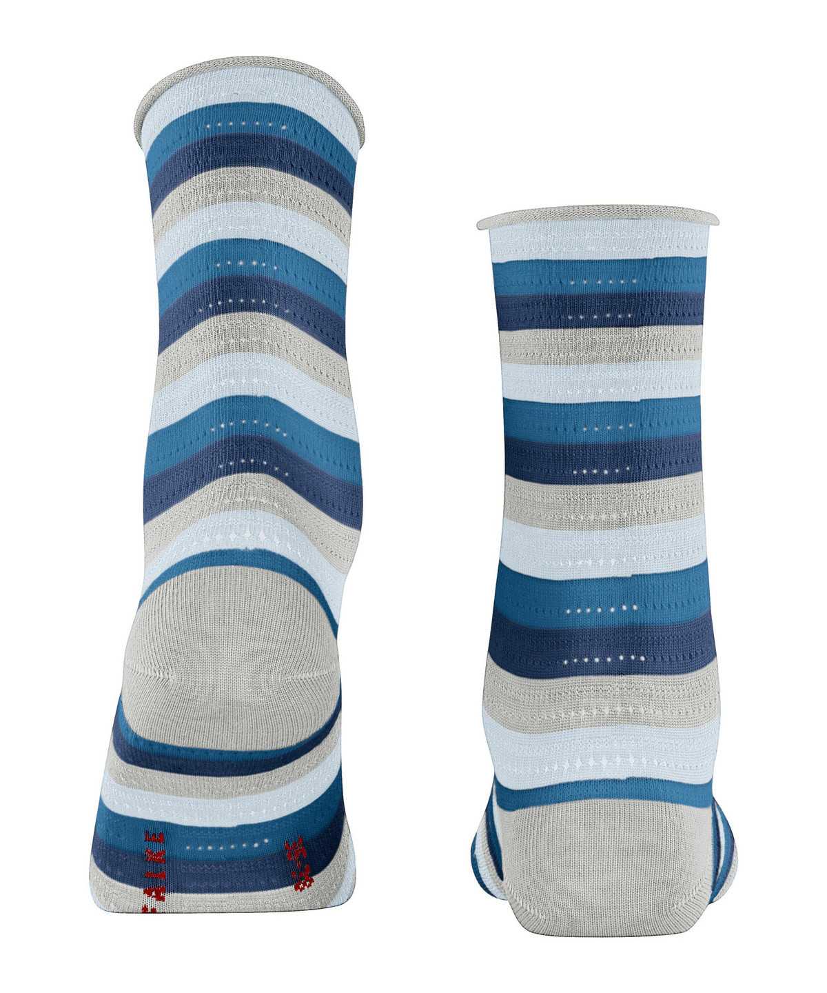 Women Falke Dopamine Stripe Socks Socks Grey | RLWJYX362