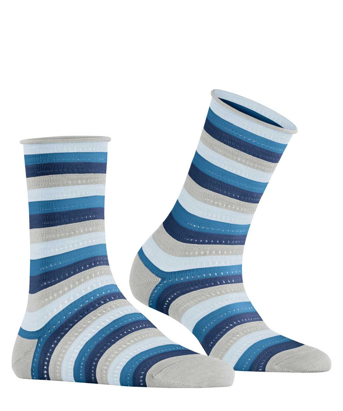 Women Falke Dopamine Stripe Socks Socks Grey | RLWJYX362