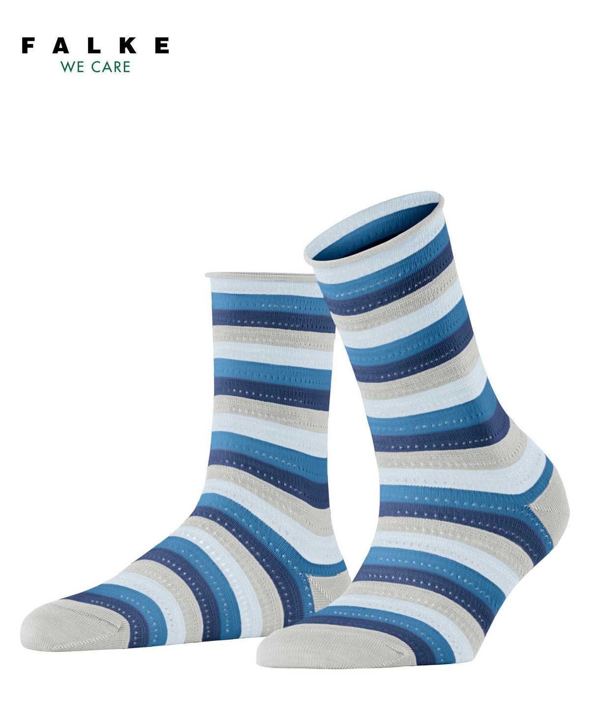 Women Falke Dopamine Stripe Socks Socks Grey | RLWJYX362