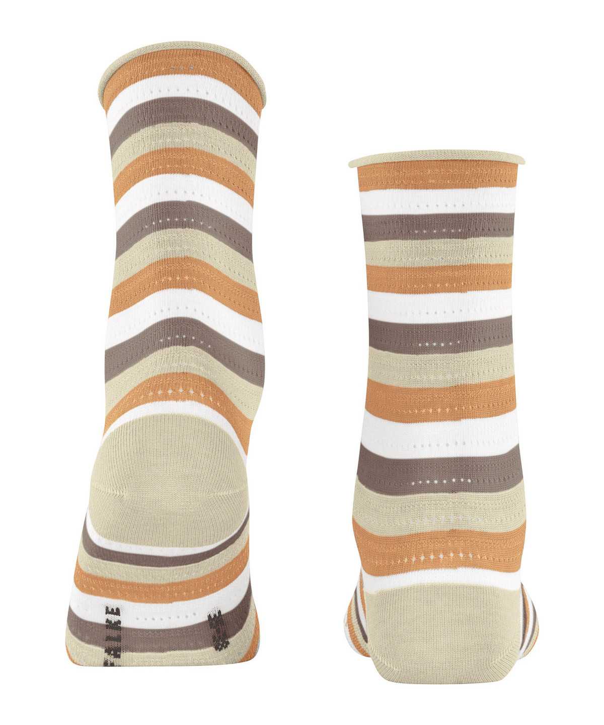 Women Falke Dopamine Stripe Socks Socks Beige | TOUCZJ928