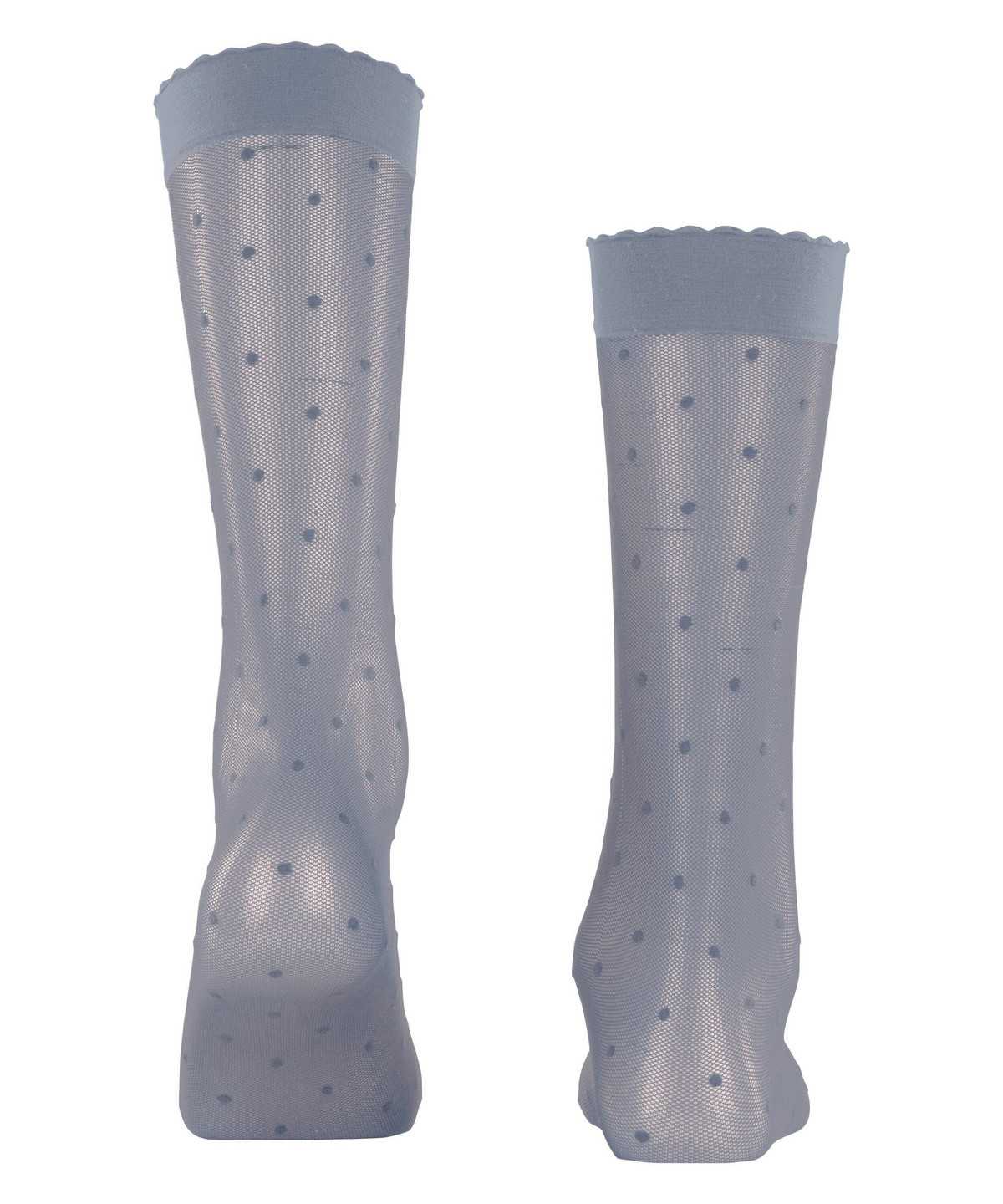 Women Falke Dot 15 DEN Knee-high Socks Socks Grey | XVANMR413