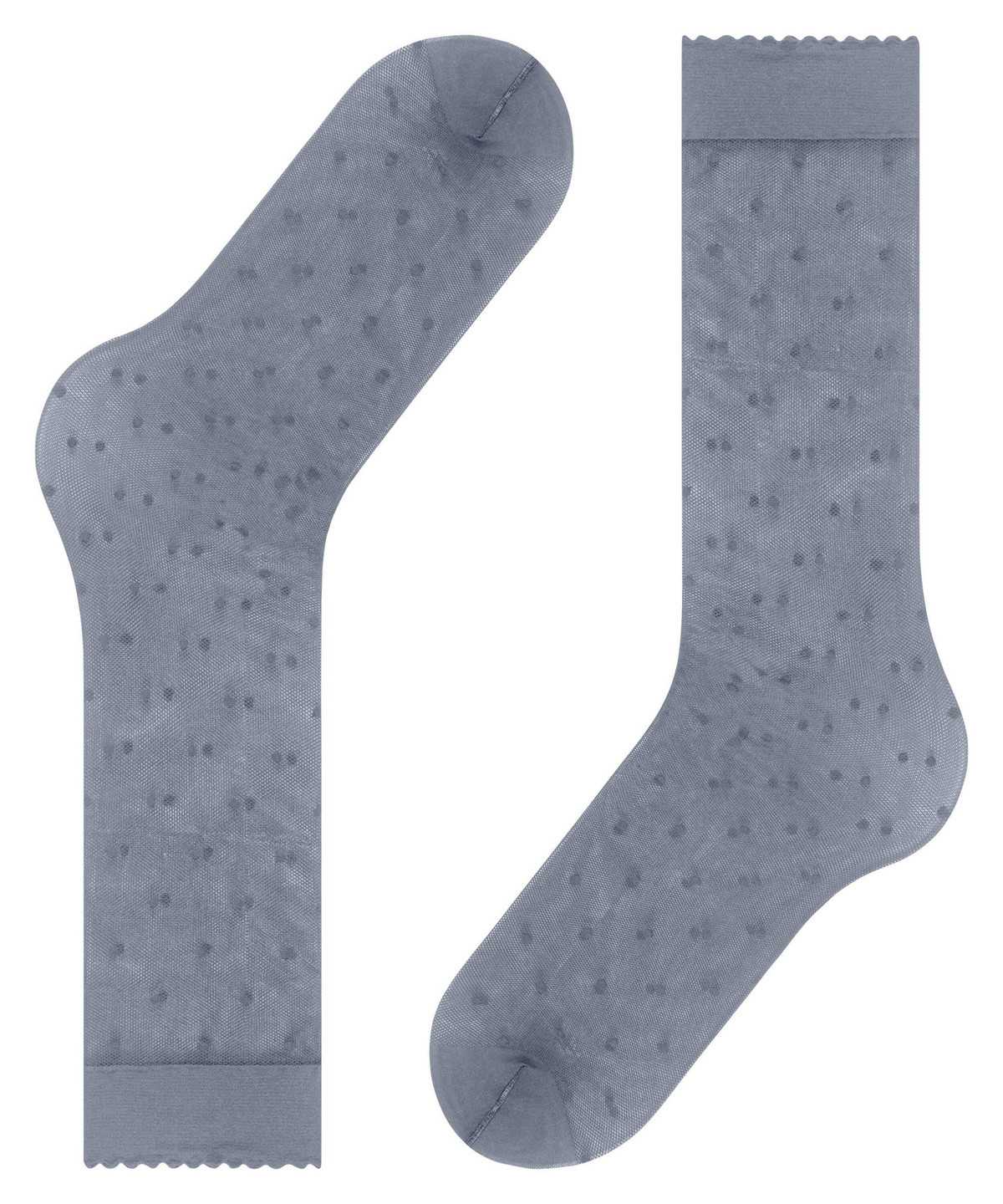 Women Falke Dot 15 DEN Knee-high Socks Socks Grey | XVANMR413