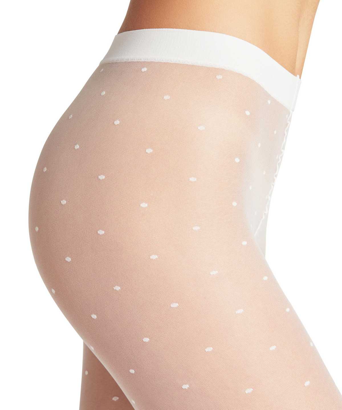 Women Falke Dot 15 DEN Tights Tights White | YGDZXE735