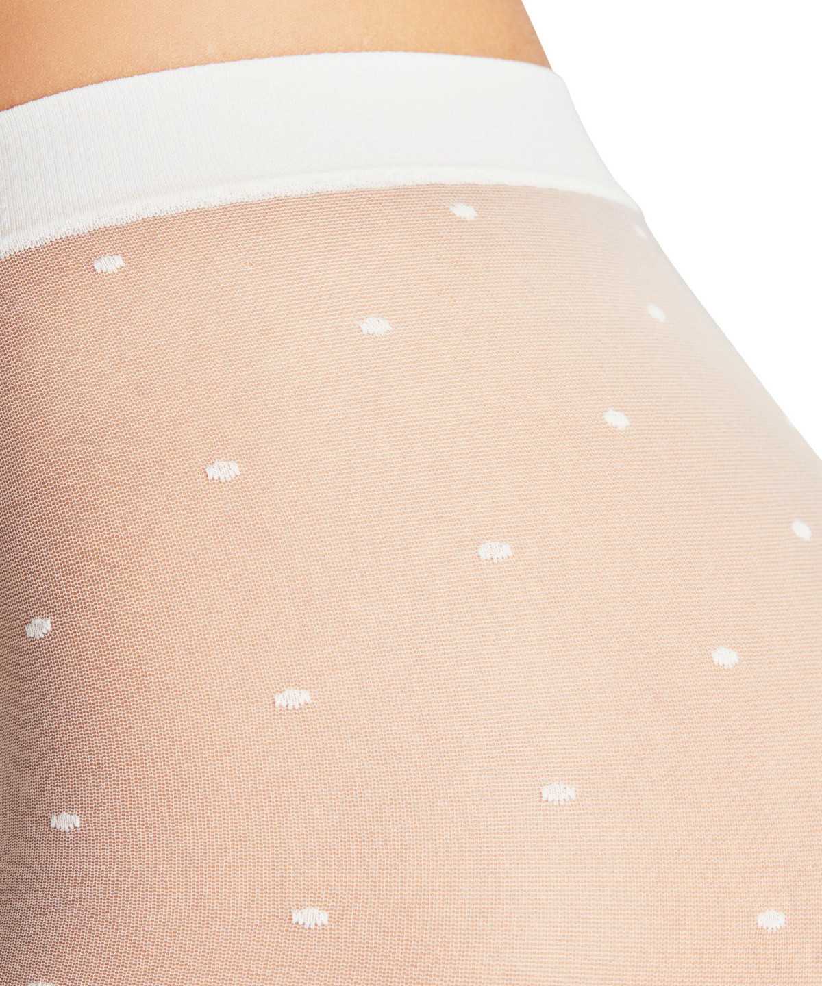 Women Falke Dot 15 DEN Tights Tights White | YGDZXE735