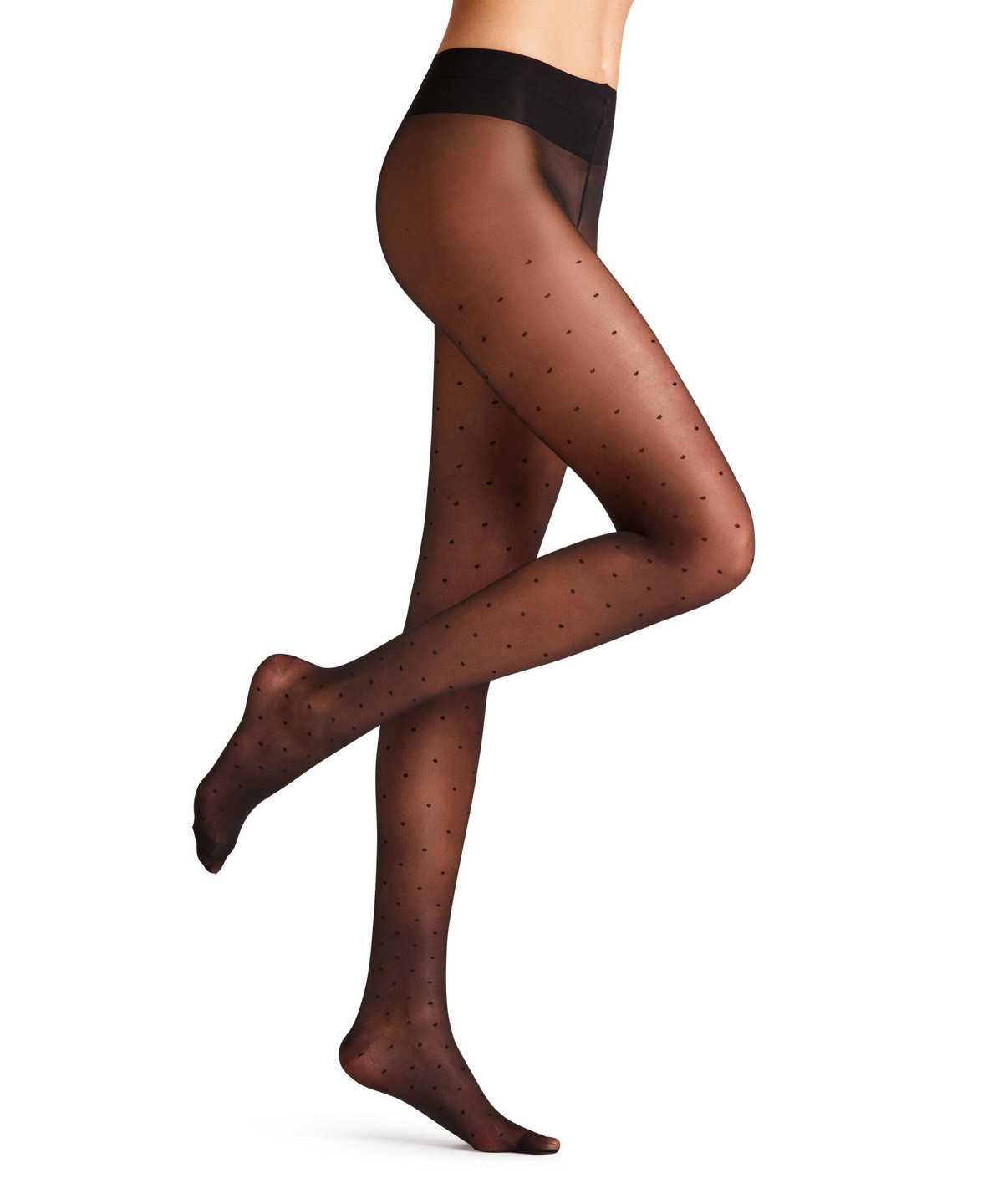 Women Falke Dot Vitalize 20 DEN Tights Tights Black | PBLZRD594