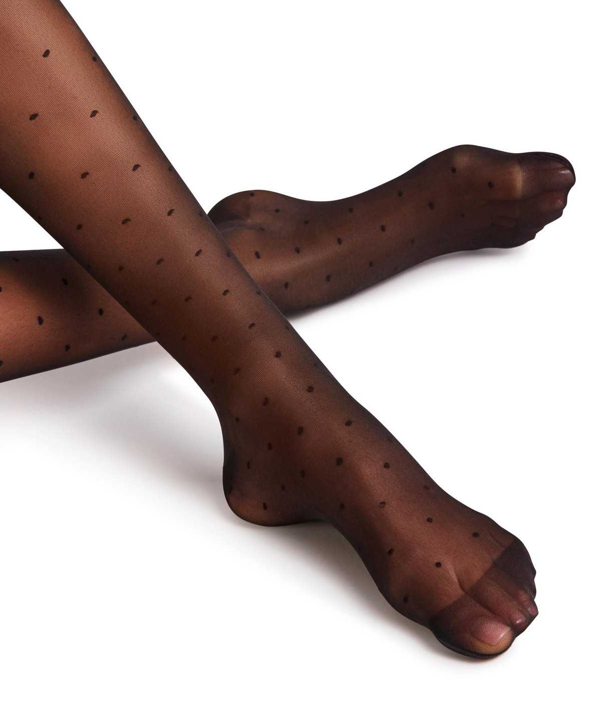 Women Falke Dot Vitalize 20 DEN Tights Tights Black | PBLZRD594