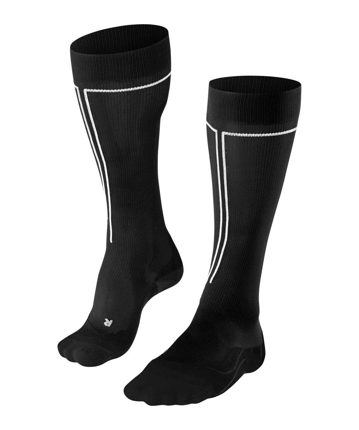 Women Falke Energizing Knee-high Socks Health Sports Socks Black | ZRQXAT360