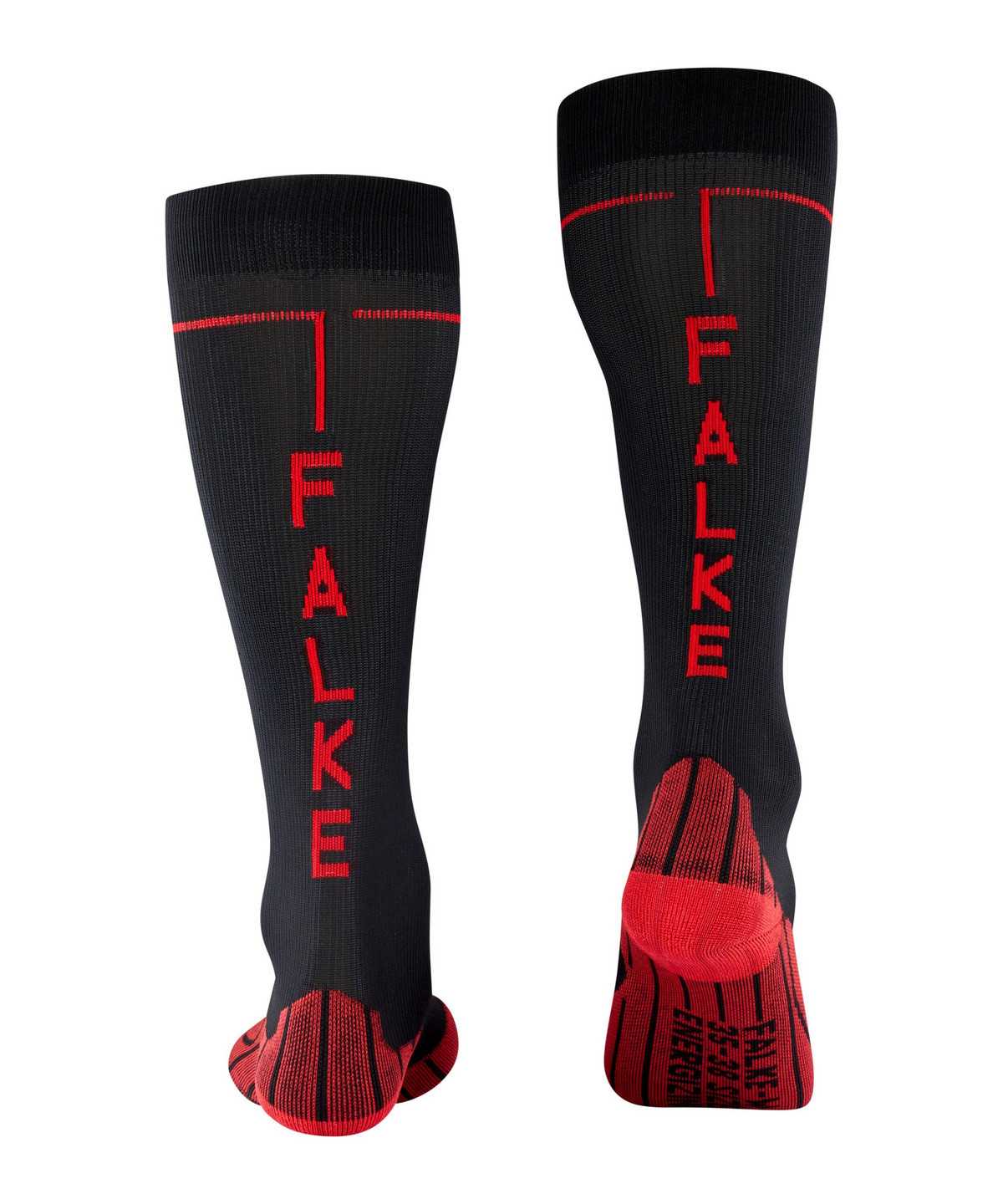 Women Falke Energizing Knee-high Socks Health Sports Socks Black | CAVFUO163