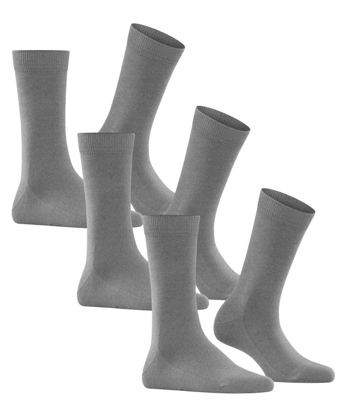 Women Falke Family 3-Pack Socks Socks Grey | PWAIKC179