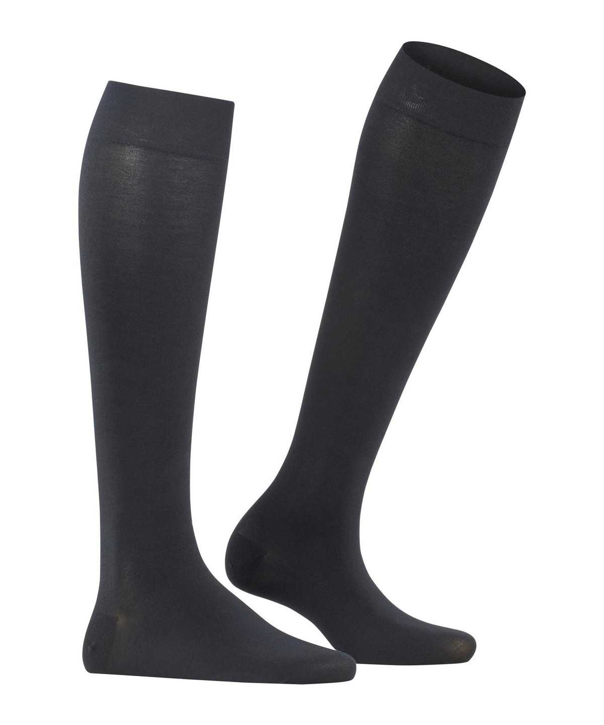 Women Falke Fine Softness 50 DEN Knee-high Socks Socks Black | MWKUCX430