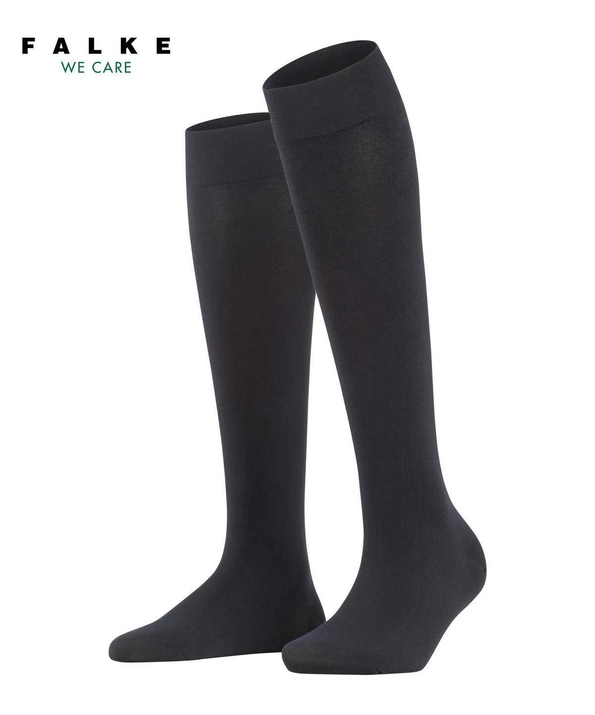 Women Falke Fine Softness 50 DEN Knee-high Socks Socks Black | MWKUCX430