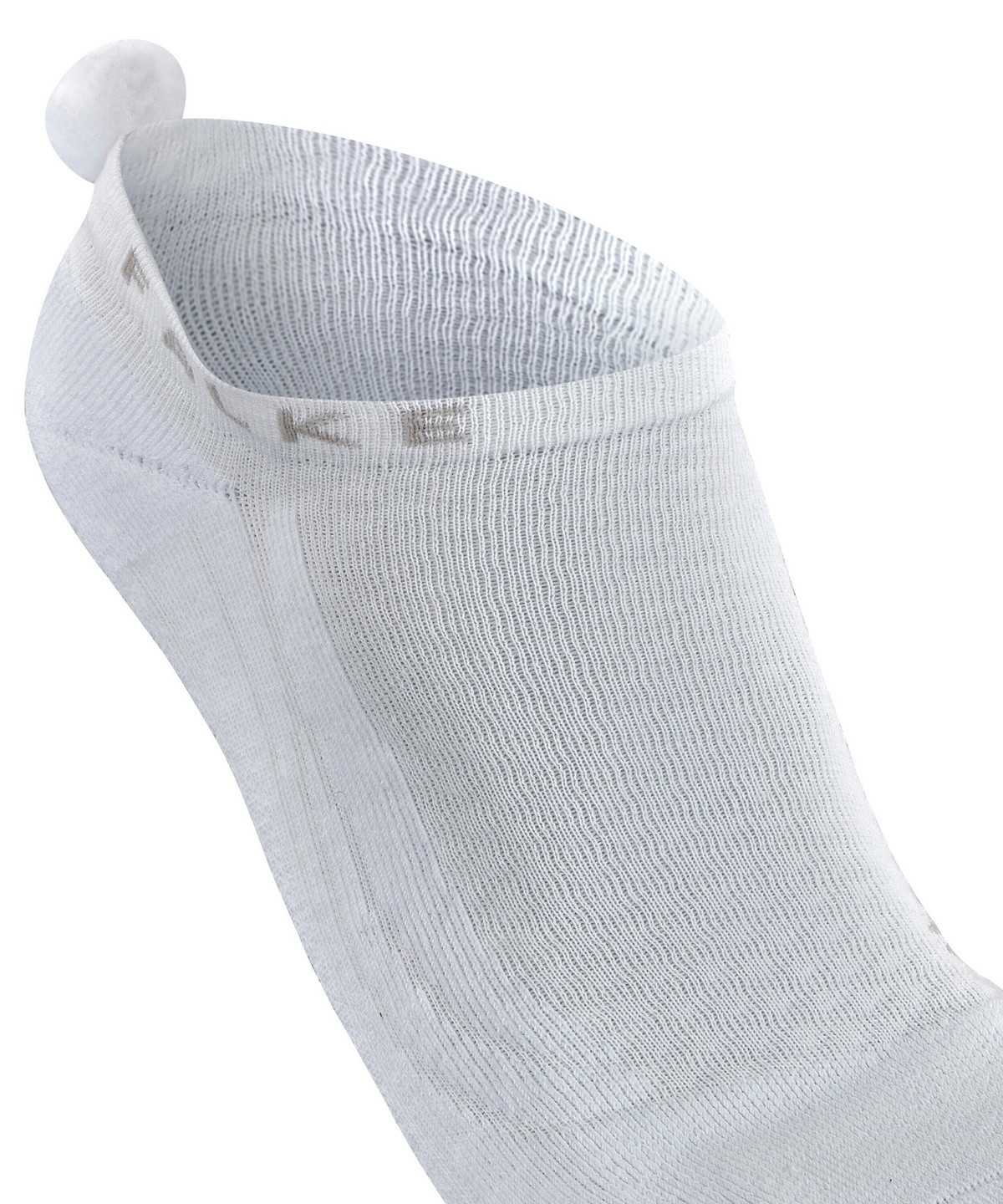 Women Falke GO2 Pompom Golf Invisibles Sports Socks White | TIAFGJ943