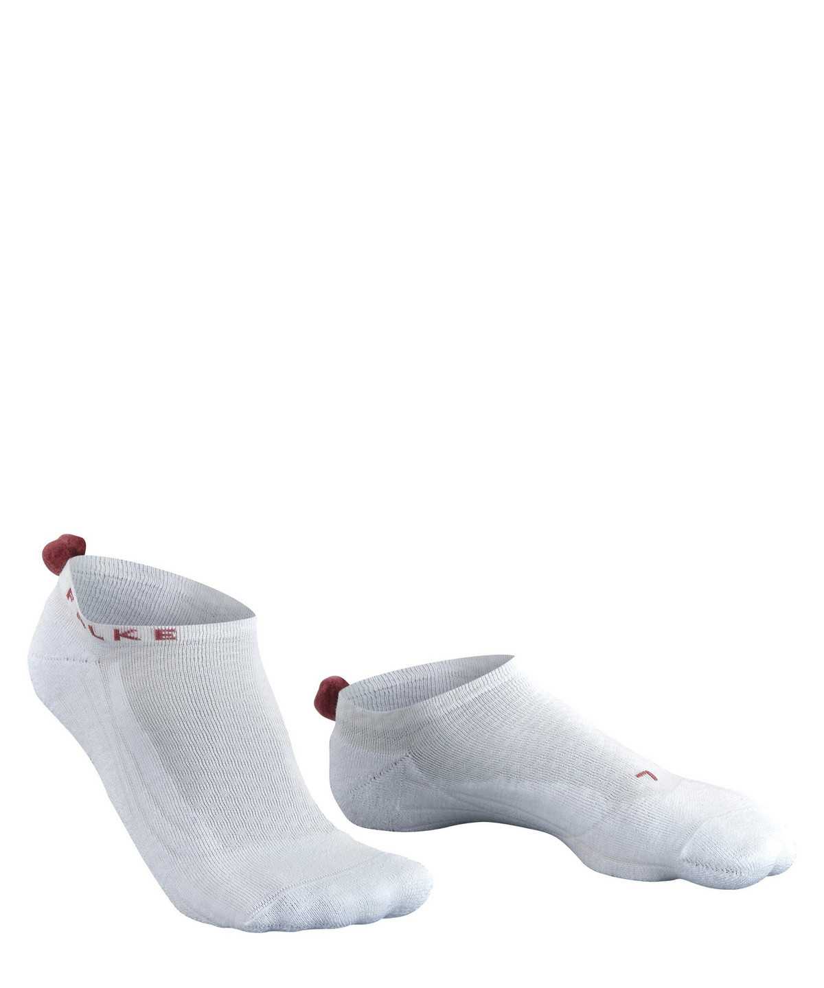 Women Falke GO2 Pompom Golf Invisibles Sports Socks White | IAWNOS530