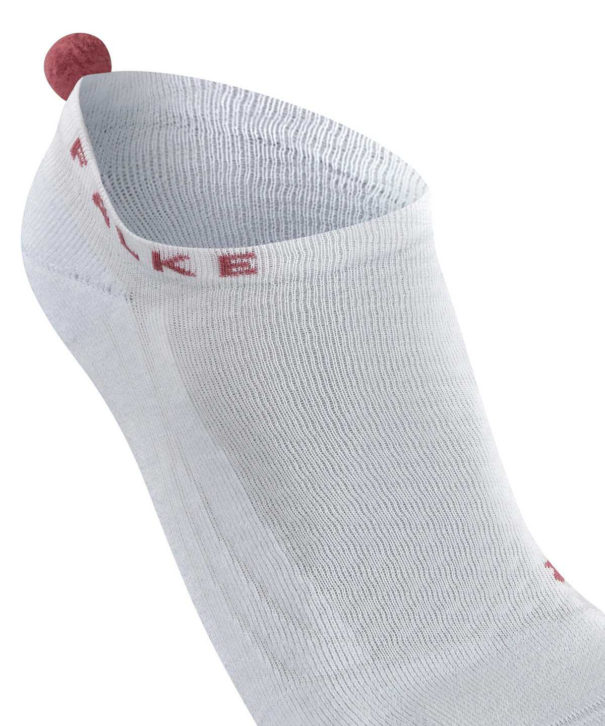 Women Falke GO2 Pompom Golf Invisibles Sports Socks White | IAWNOS530