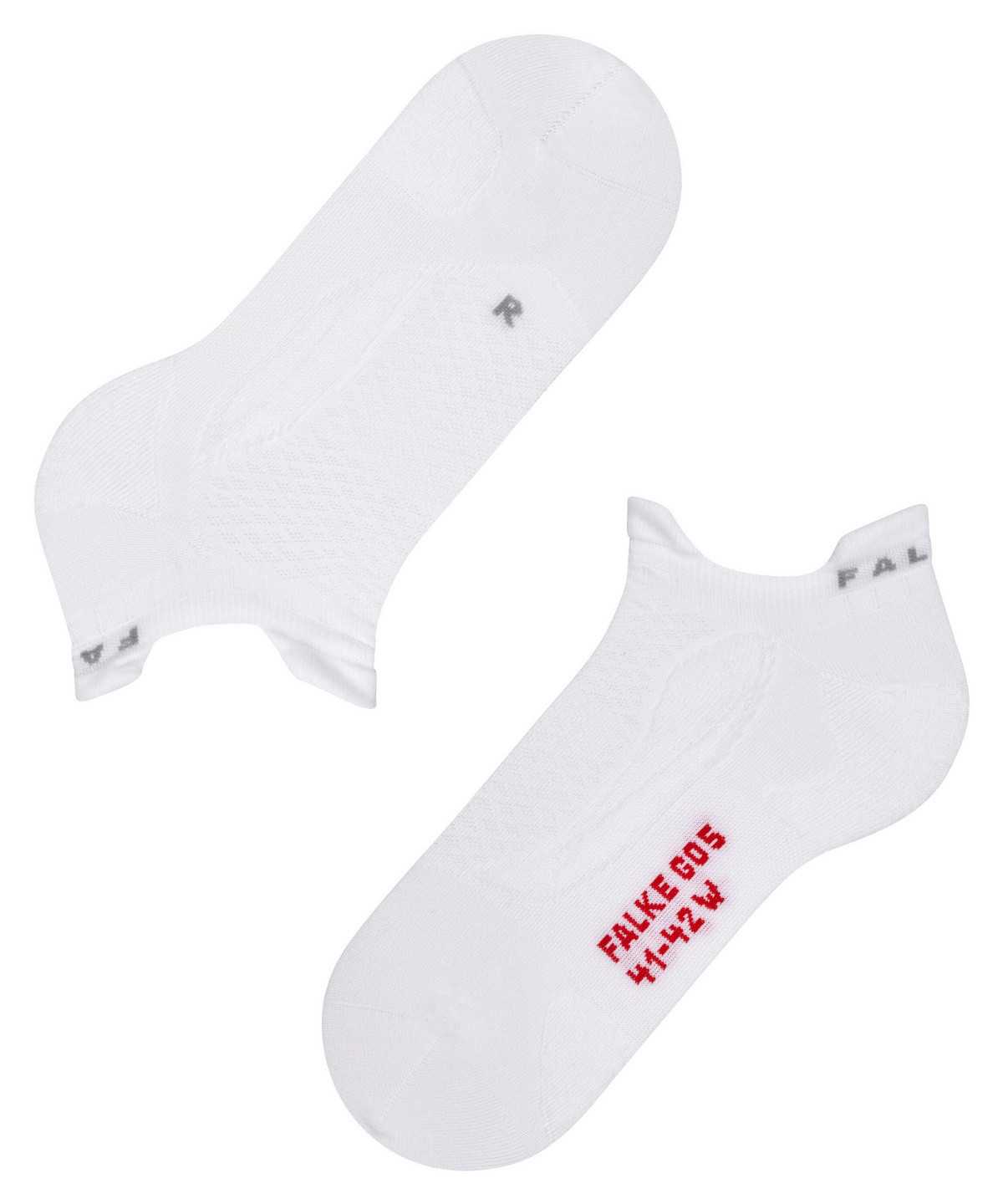 Women Falke GO5 Invisible Golf Invisibles Sports Socks White | JBWTQE764