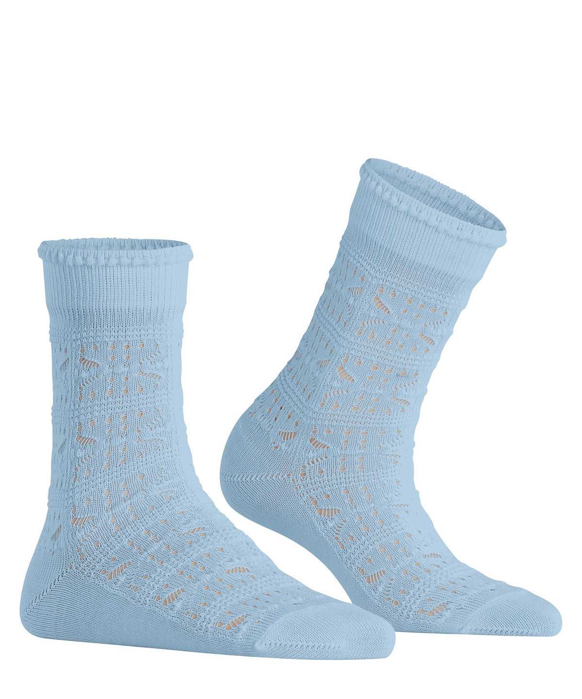 Women Falke Granny Square Socks Socks Blue | EQMVAB093