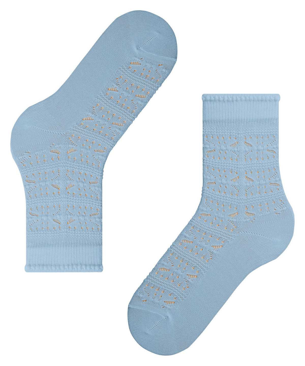 Women Falke Granny Square Socks Socks Blue | EQMVAB093