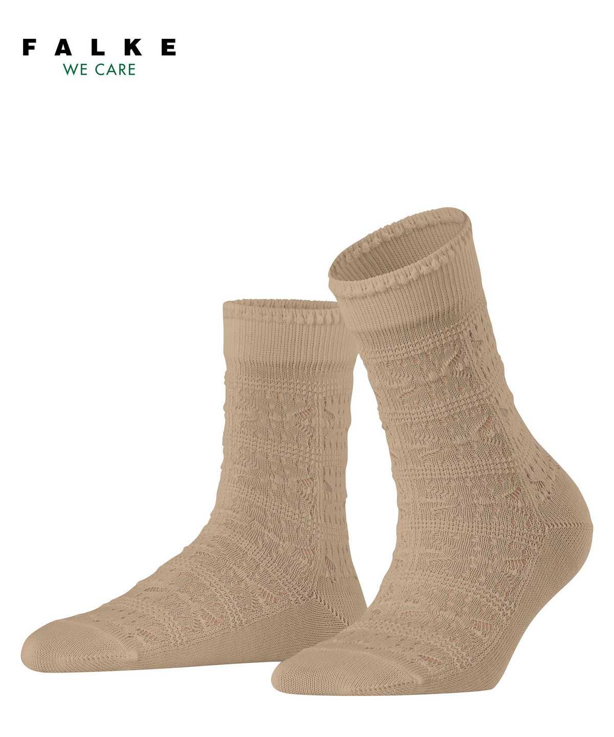 Women Falke Granny Square Socks Socks Brown | NIDLFE801