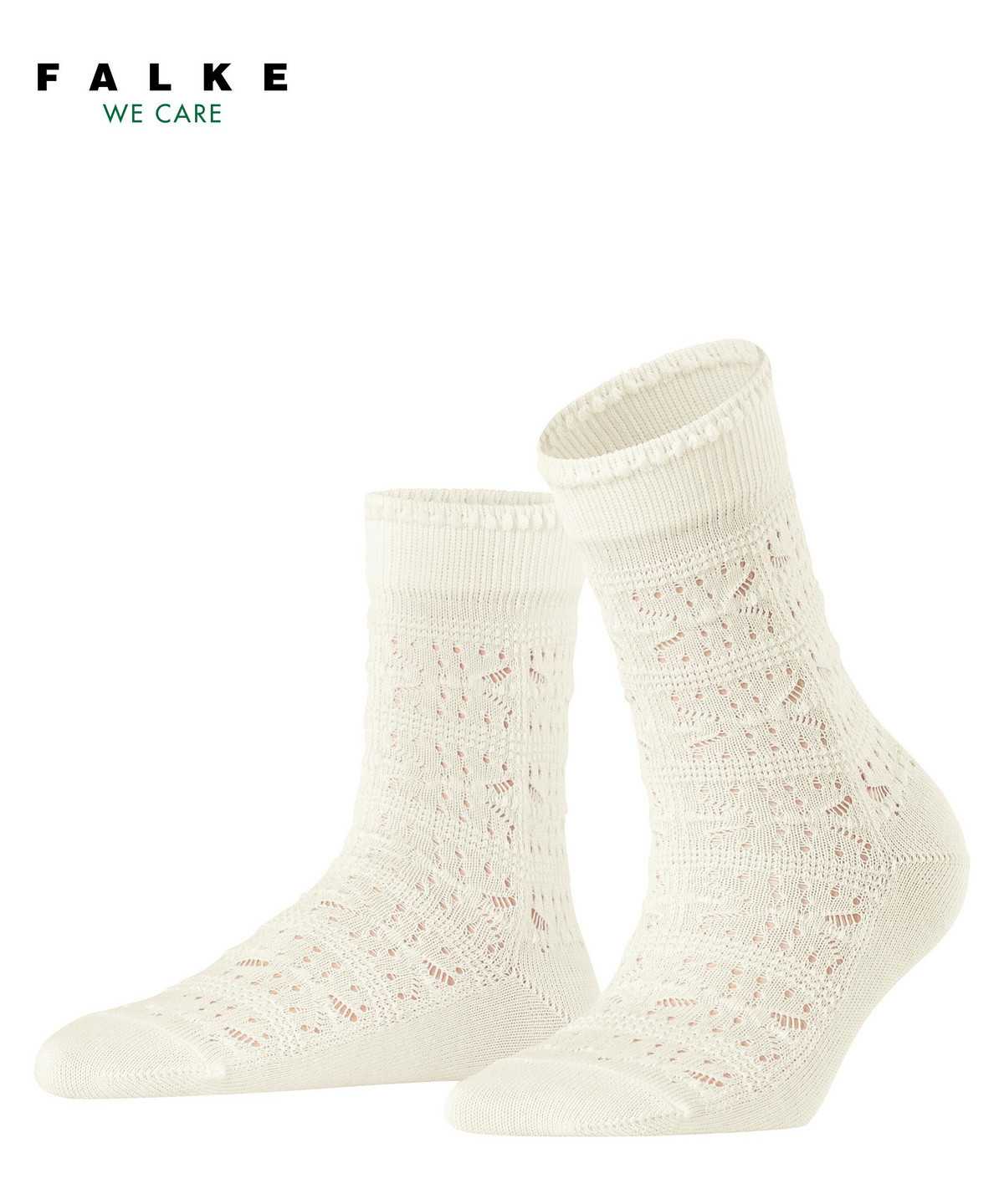 Women Falke Granny Square Socks Socks White | YNCDWJ690