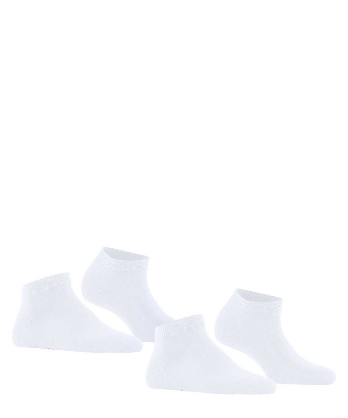 Women Falke Happy 2-Pack Sneaker socks Socks White | ADEXPS861