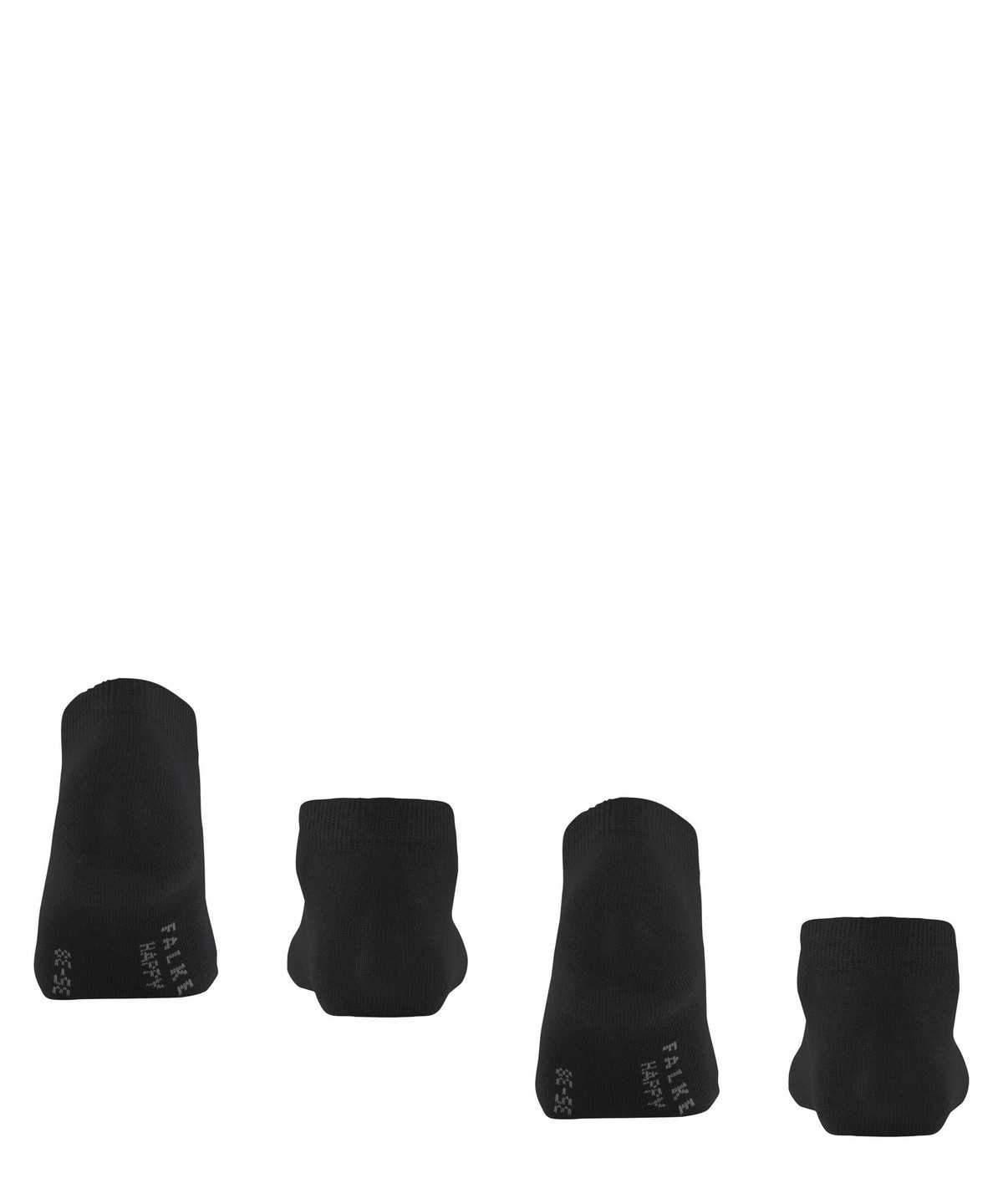 Women Falke Happy 2-Pack Sneaker socks Socks Black | DKGJYQ597