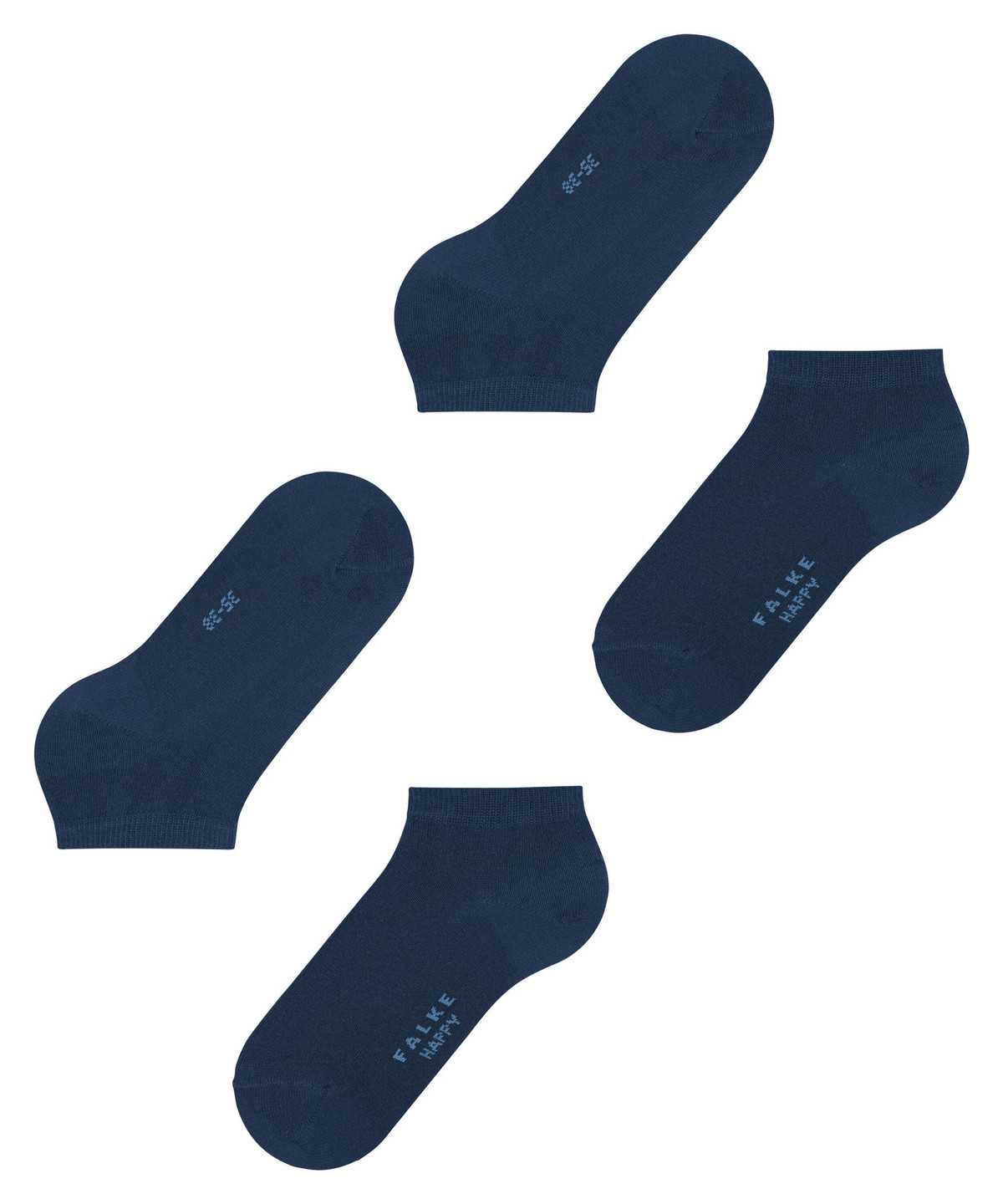 Women Falke Happy 2-Pack Sneaker socks Socks Blue | FIOAEK578