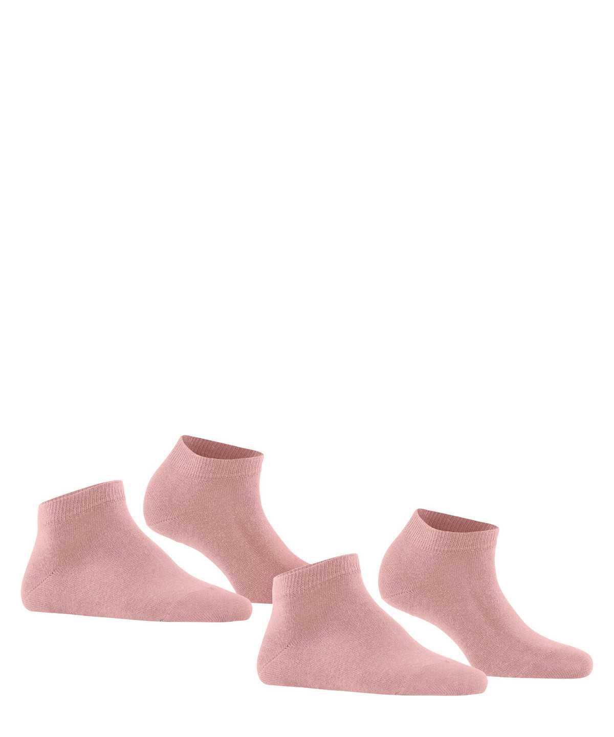 Women Falke Happy 2-Pack Sneaker socks Socks Pink | KRJHYQ859