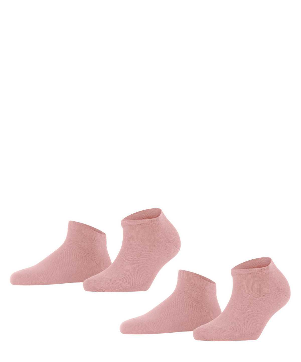 Women Falke Happy 2-Pack Sneaker socks Socks Pink | KRJHYQ859