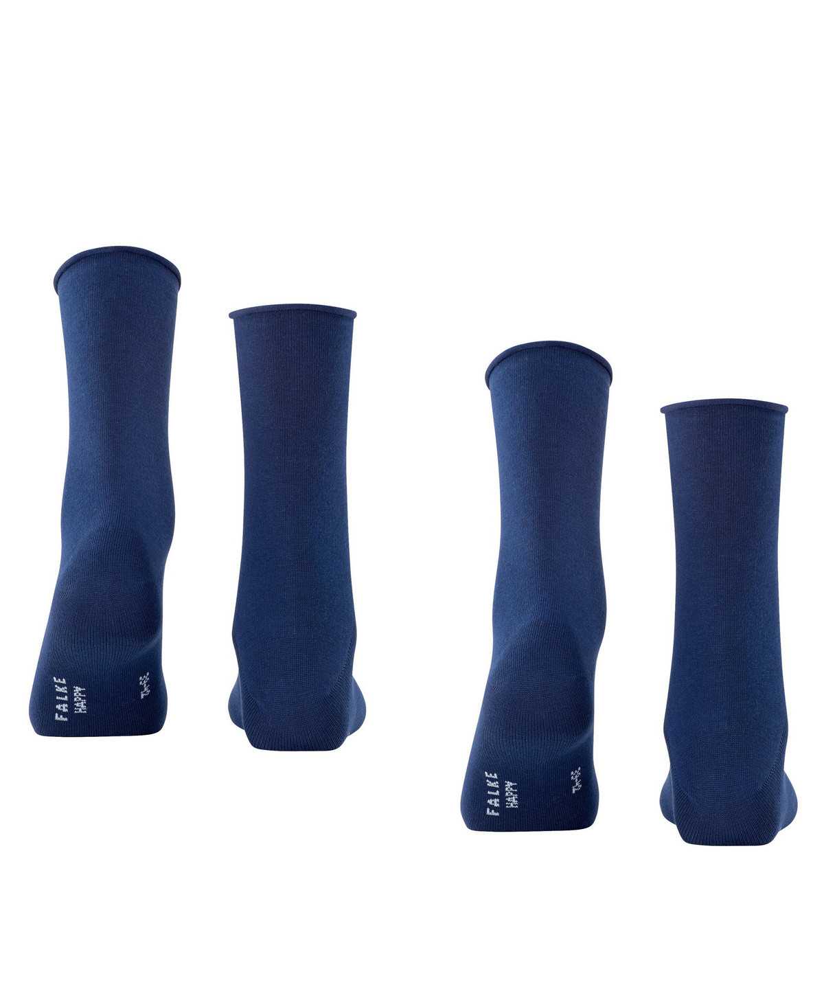 Women Falke Happy 2-Pack Socks Socks Blue | DRLYTM394